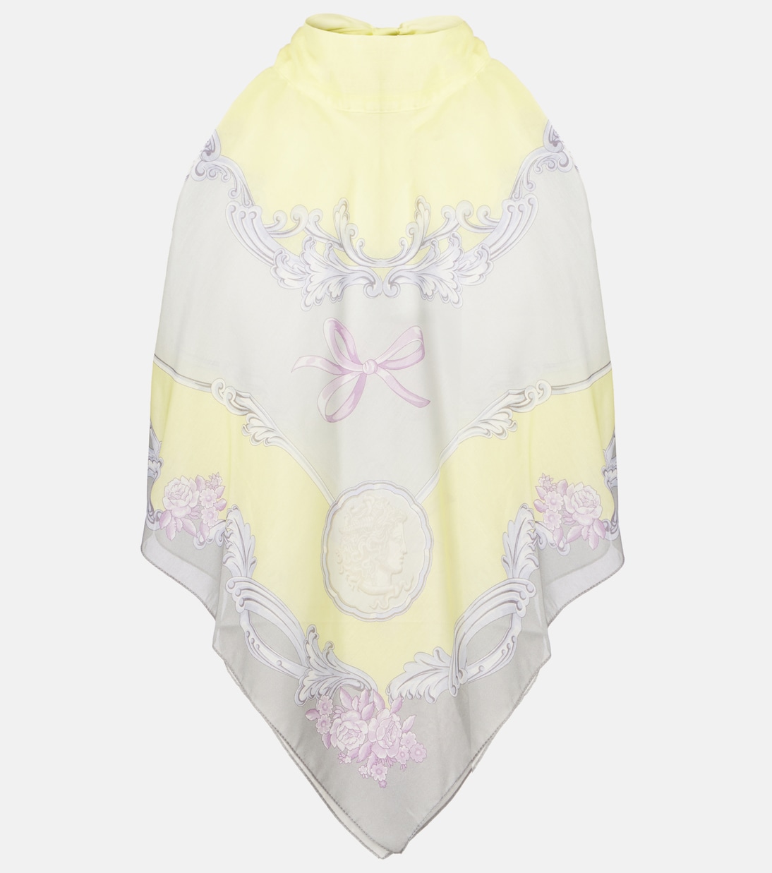 Top Medusa Cameo in cotone e seta | Versace