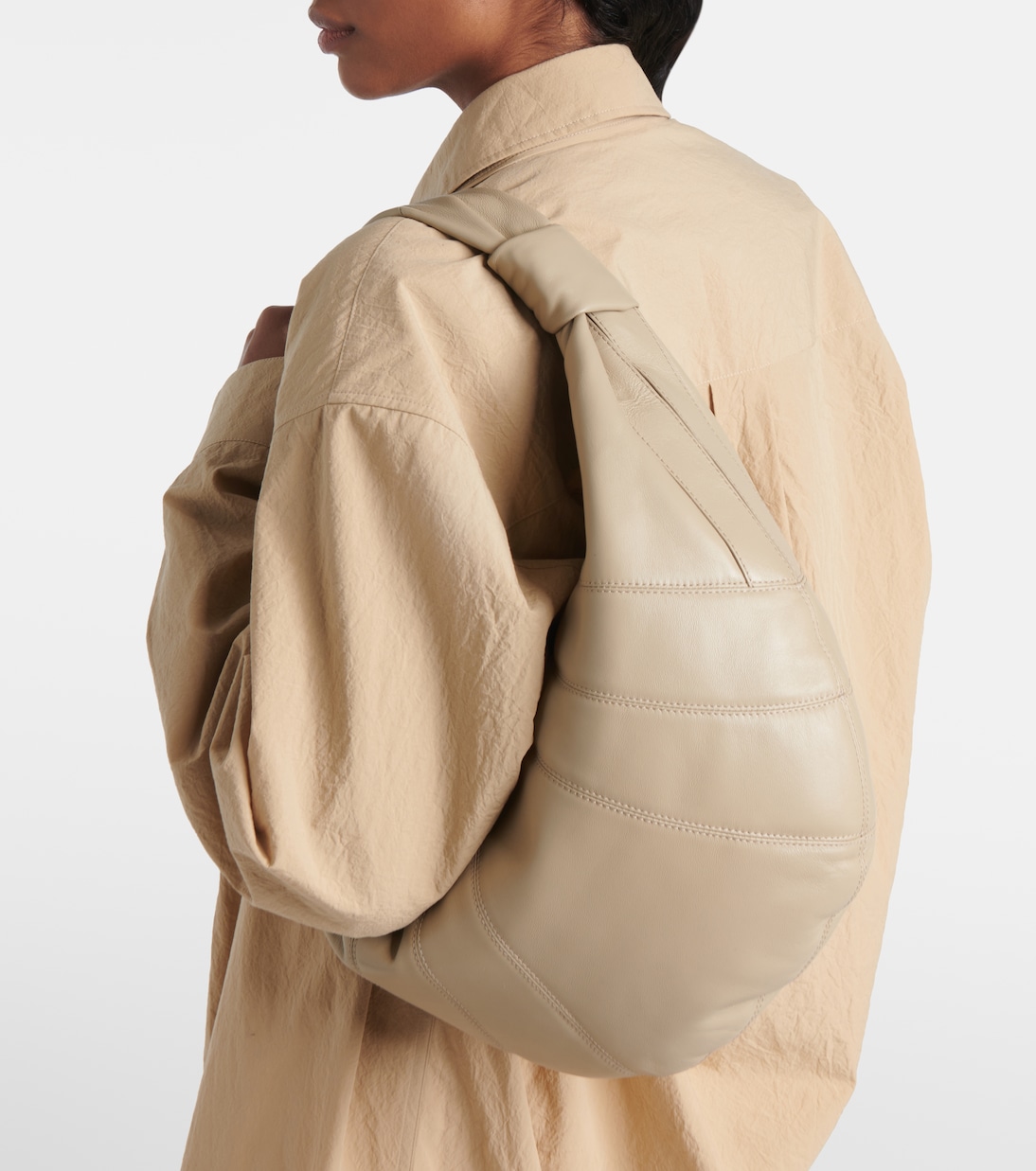 Schultertasche Fortune Croissant aus Leder | Lemaire