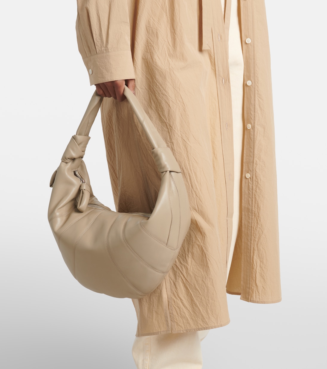 Schultertasche Fortune Croissant aus Leder | Lemaire