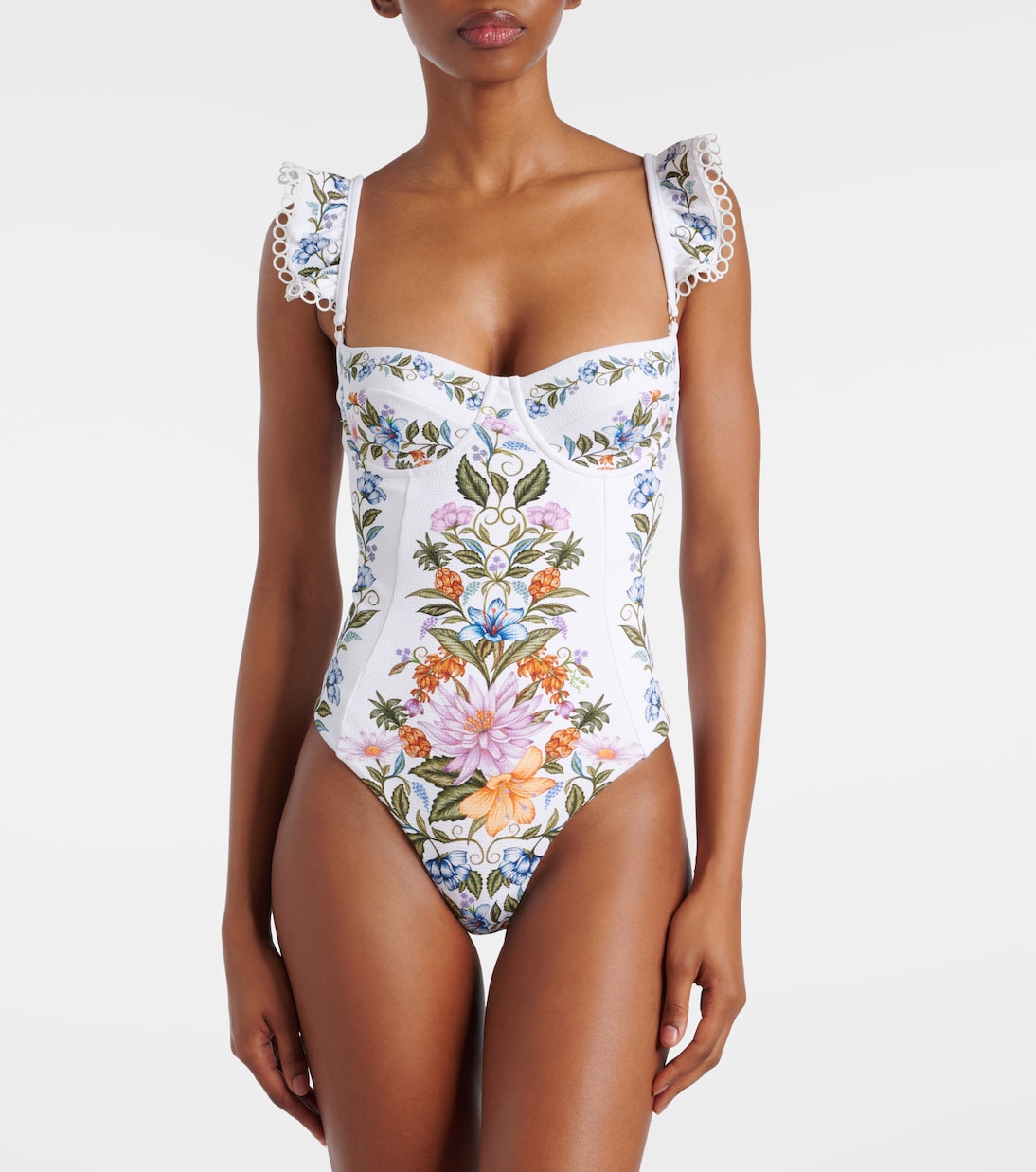 Costume intero Sweet Bloom con volant | Farm Rio