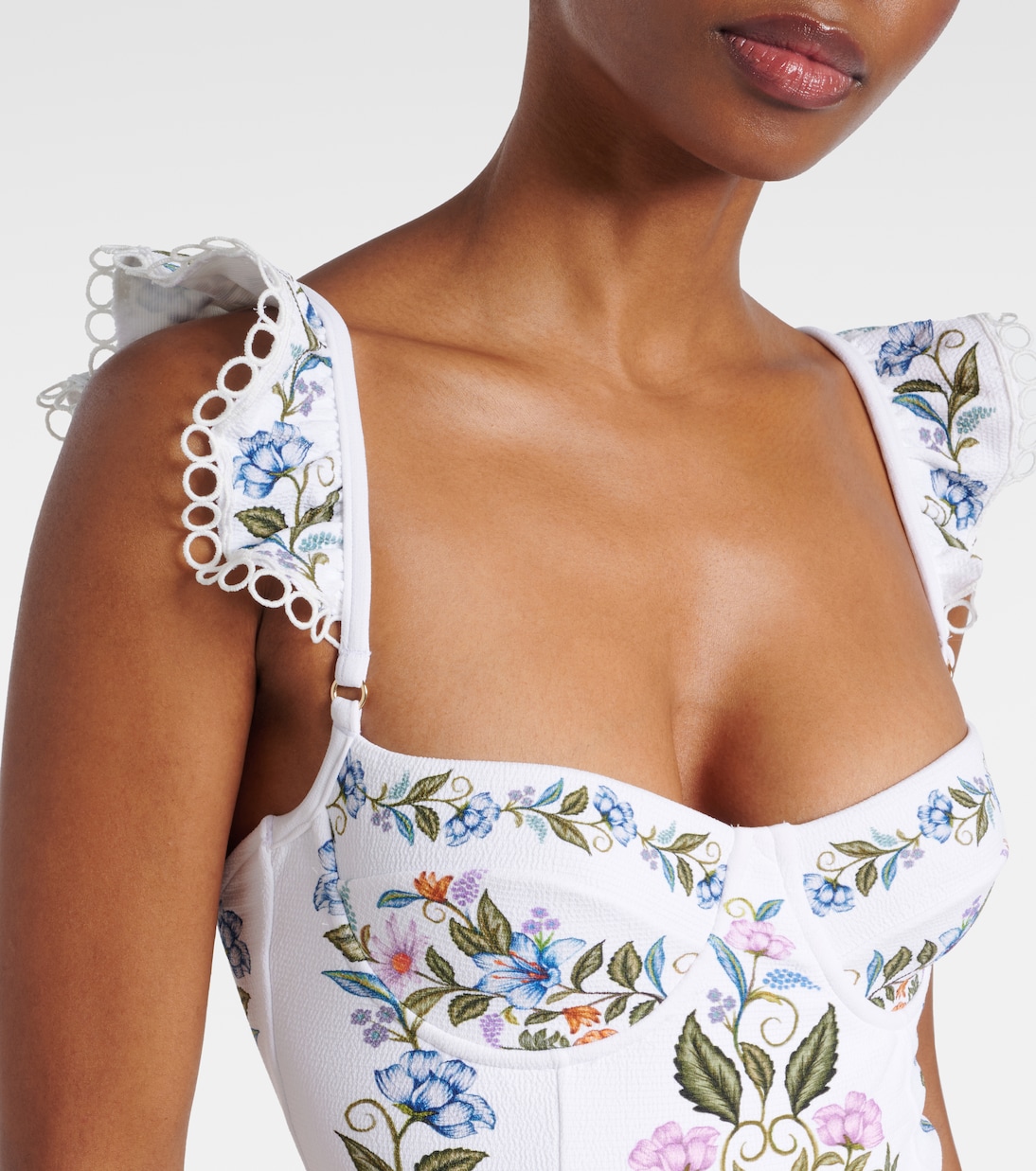 Costume intero Sweet Bloom con volant | Farm Rio