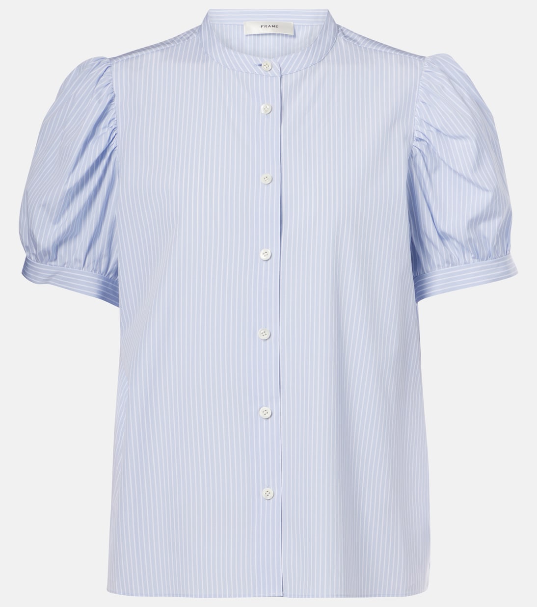 Top The Gathered in chambray di cotone | Frame