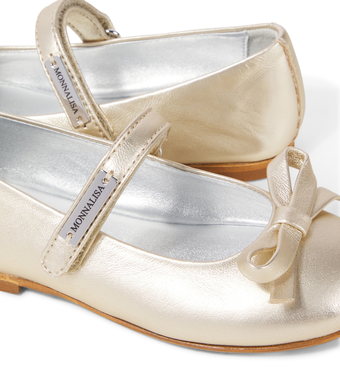 Ballerine in pelle metallizzata | Monnalisa