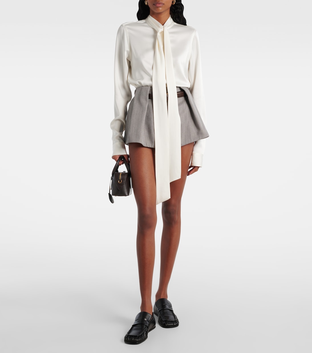 High-rise wool-blend shorts | Stella McCartney