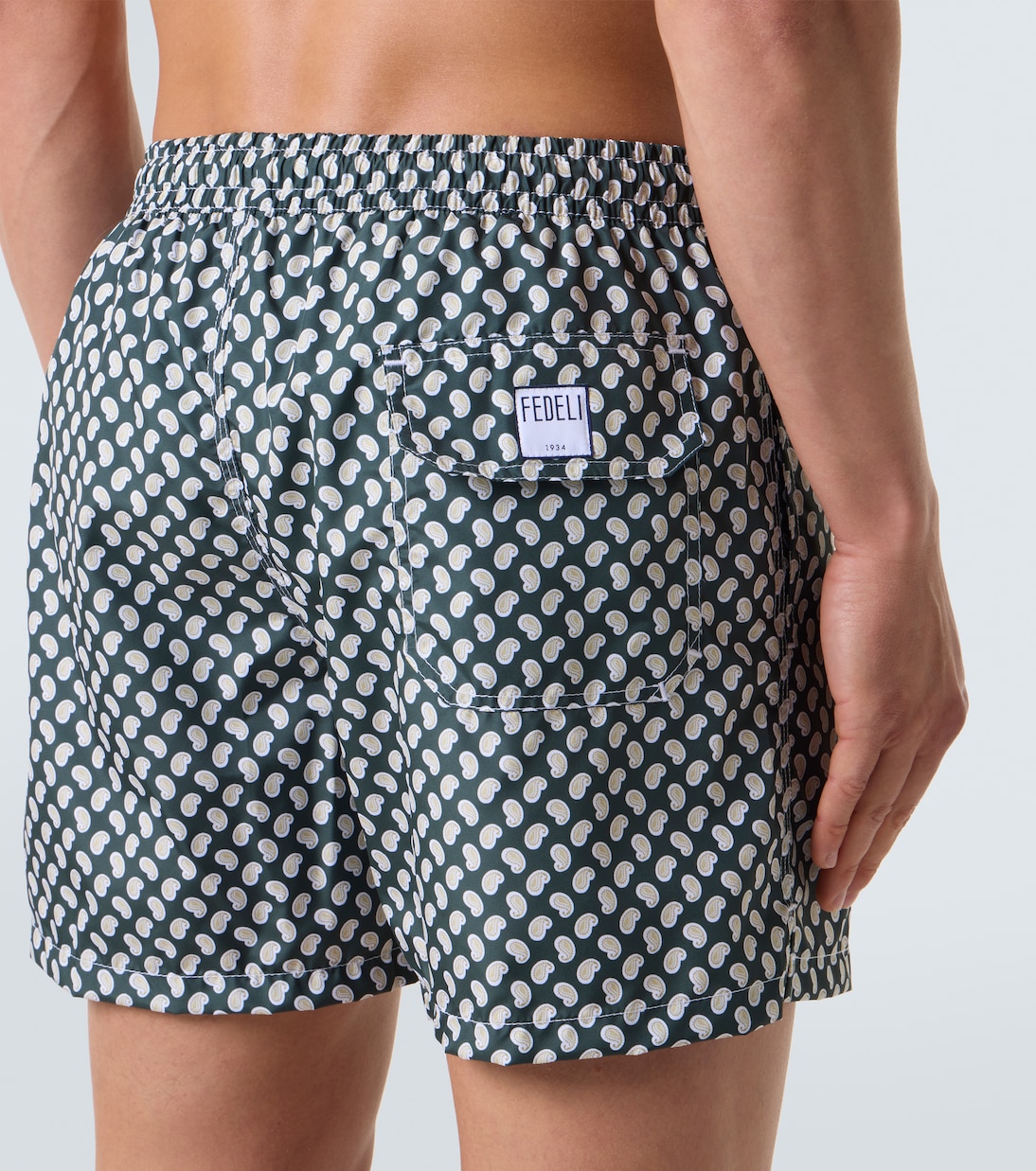 Short de bain Madeira à motif cachemire | Fedeli