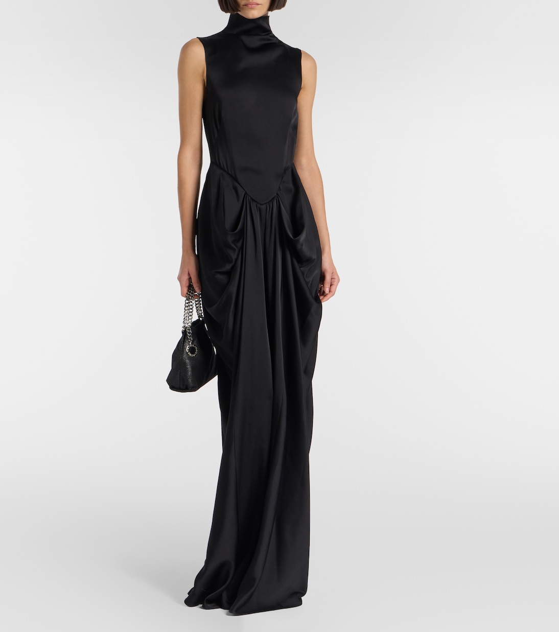 Abito lungo in raso | Stella McCartney