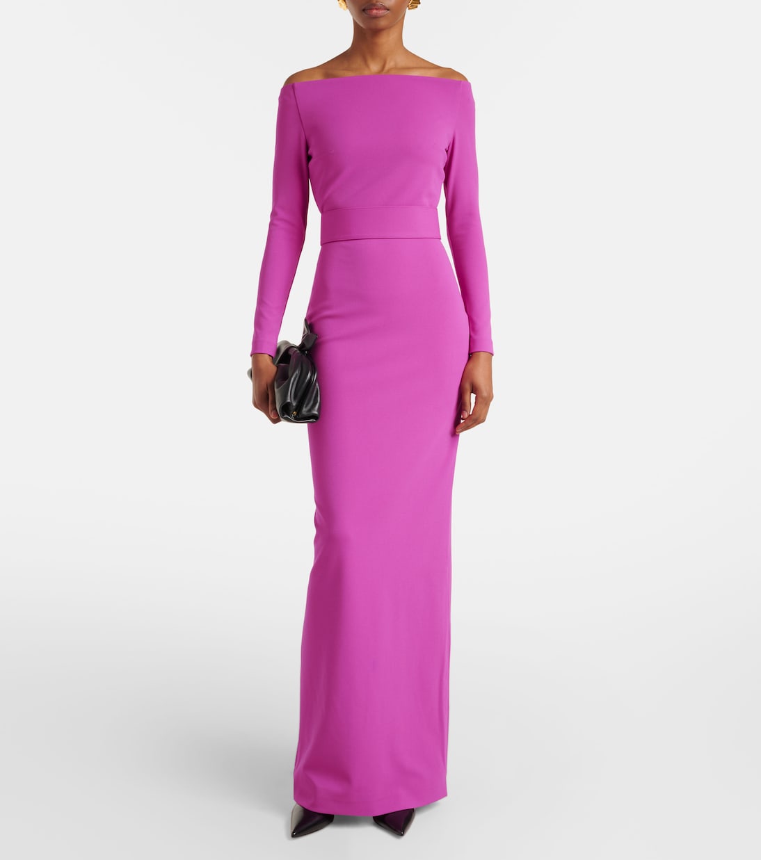 Sabina off-shoulder gown | Solace London