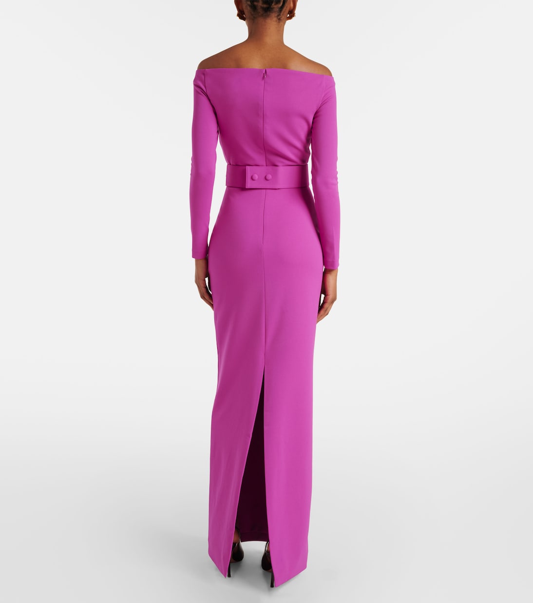 Sabina off-shoulder gown | Solace London