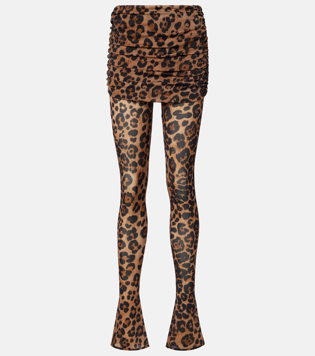 Leopard-printed jersey leggings | Blumarine