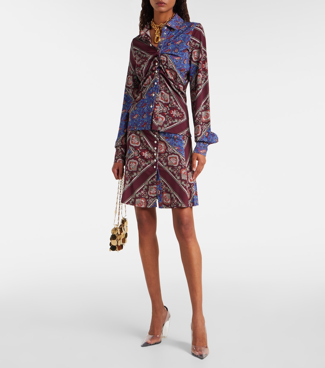Chemise à motif cachemire | Rabanne