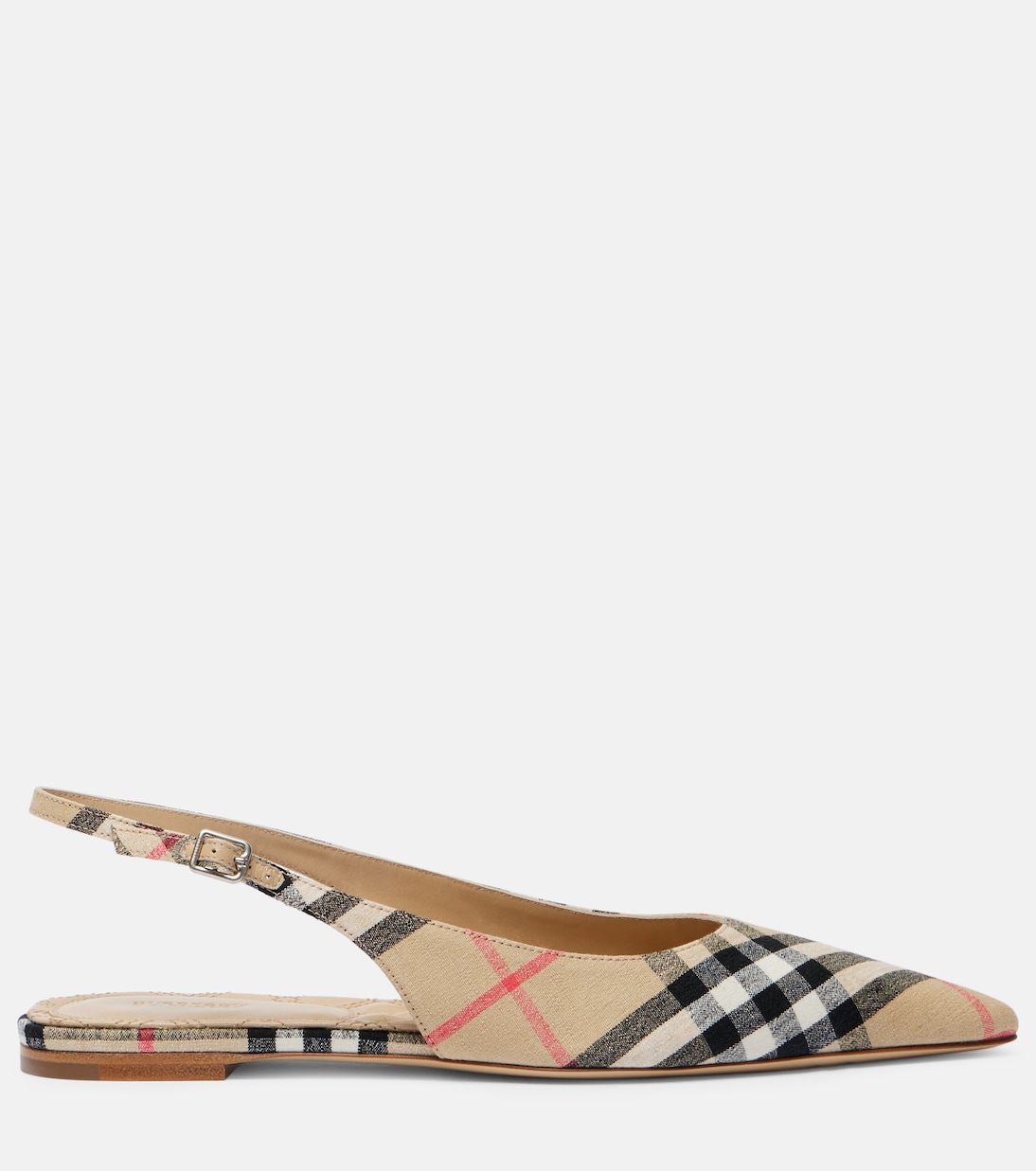 Birdie Burberry Check slingback flats | Burberry