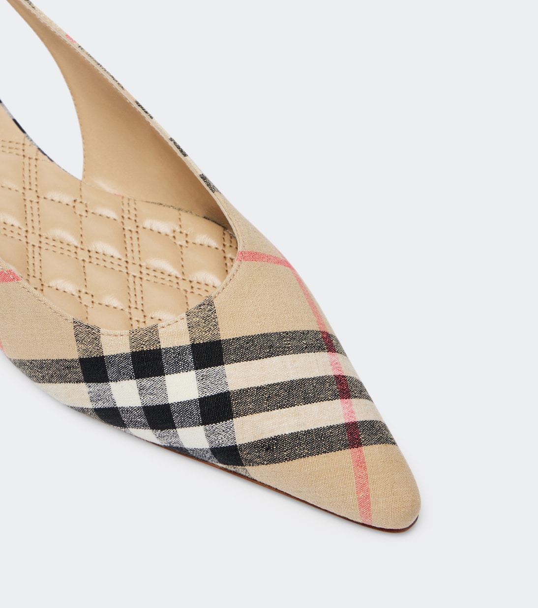 Birdie Burberry Check slingback flats | Burberry