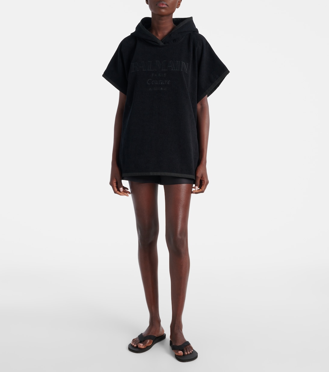 Balmain Couture cotton terry beach cover-up | Balmain