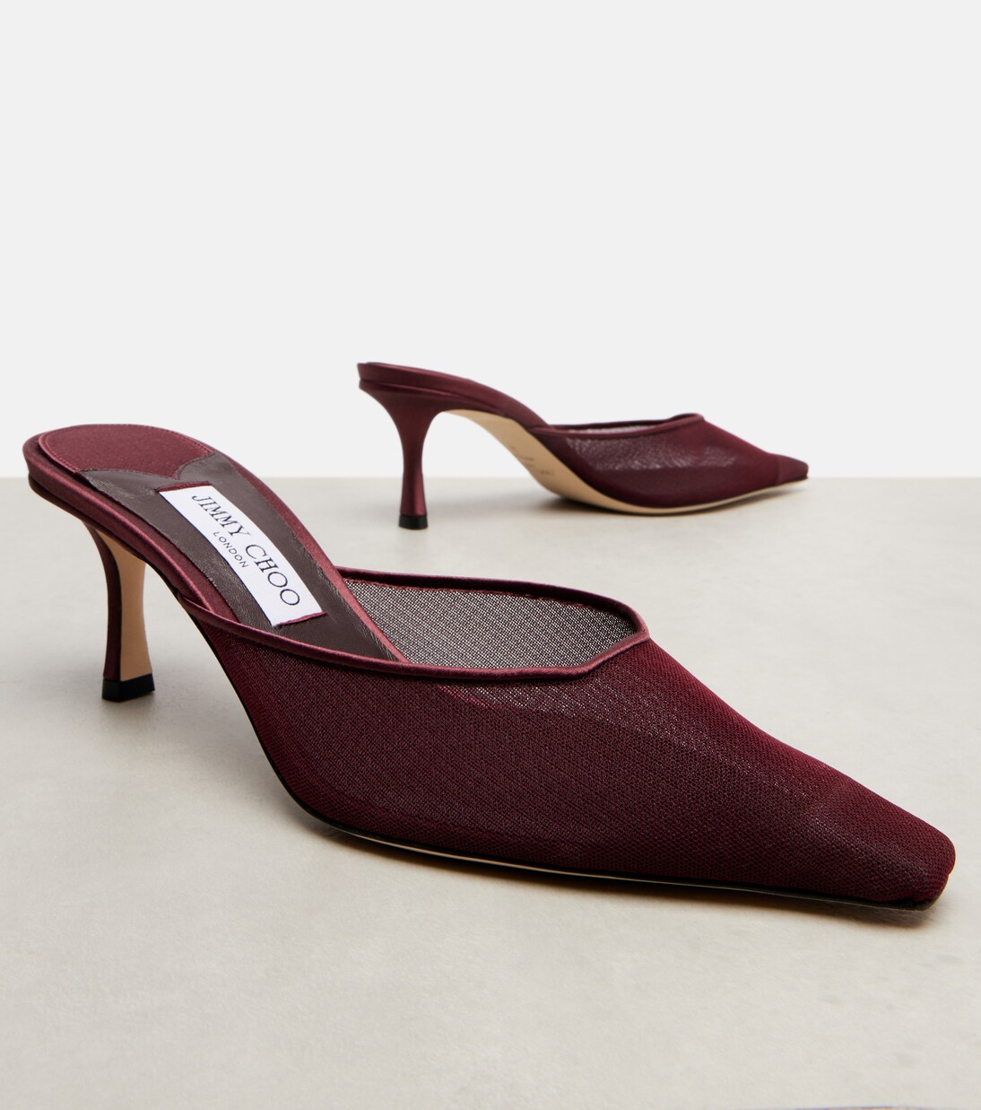 Mules Vivi 65 en résille | Jimmy Choo