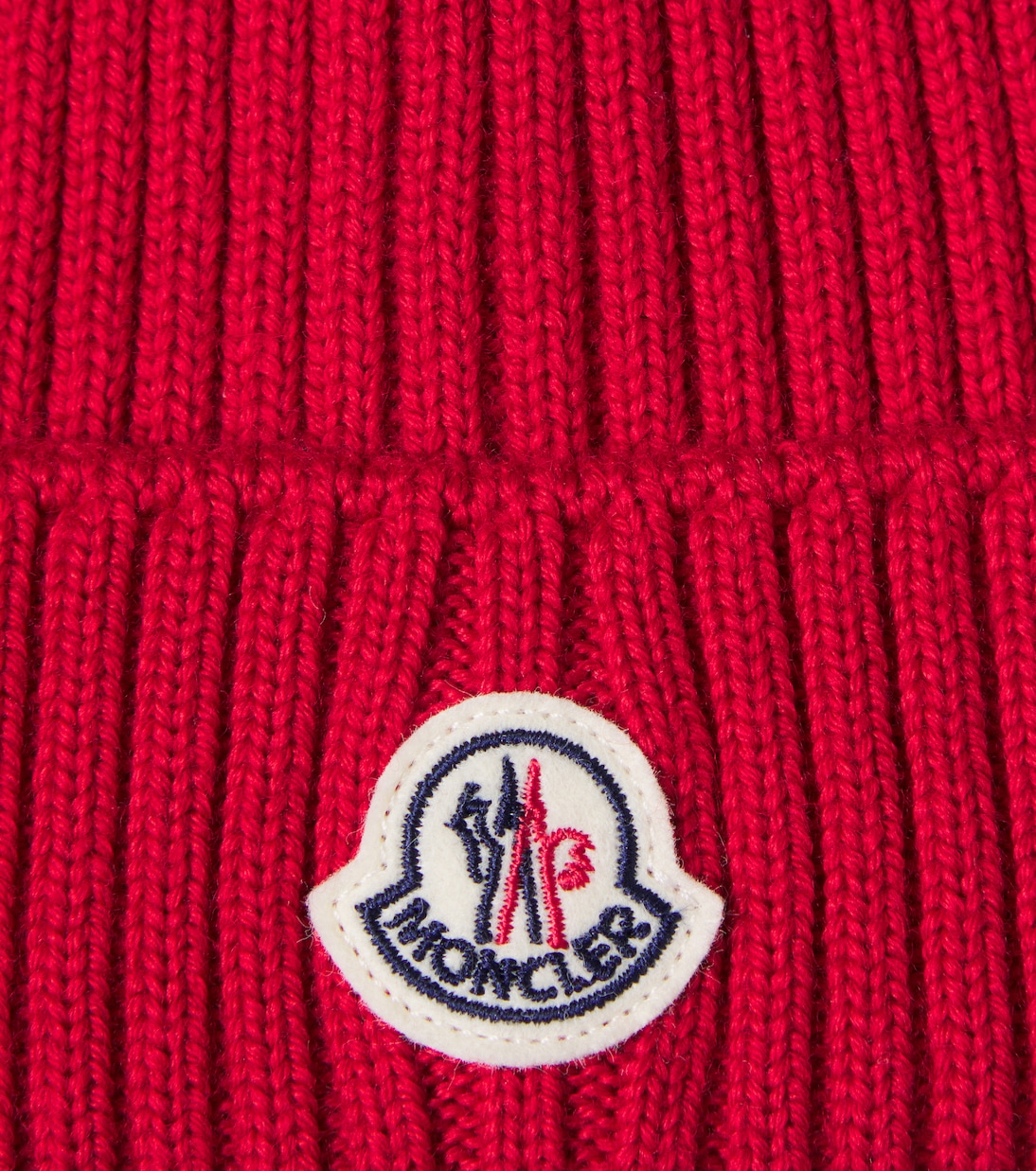 Logo virgin wool beanie | Moncler Enfant