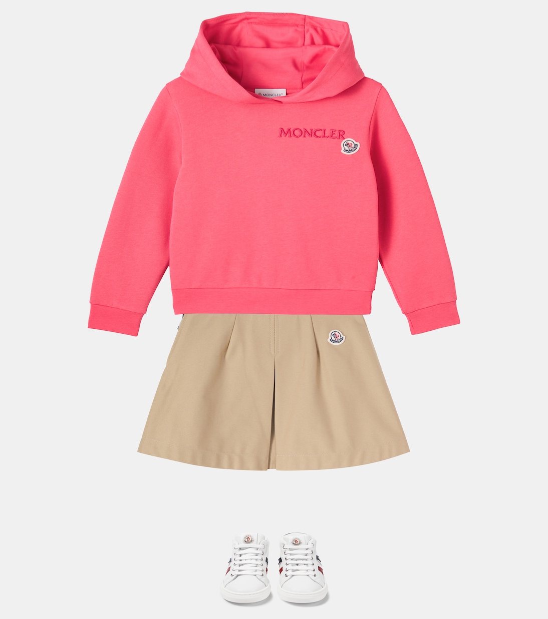Felpa in jersey di cotone con logo ricamato | Moncler Enfant