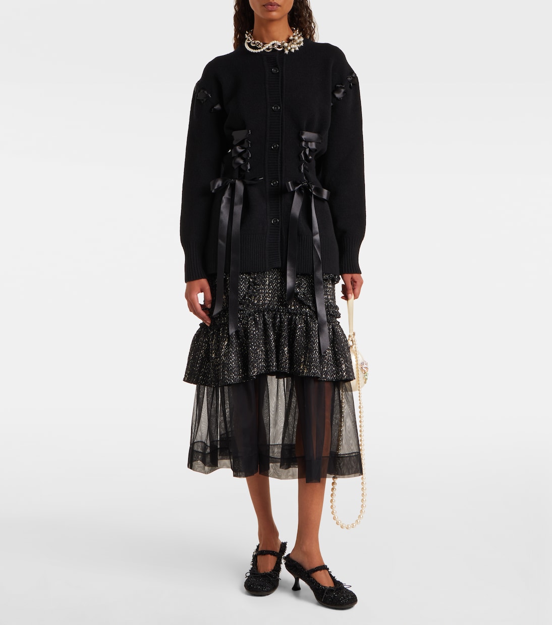 Embellished wool-blend cardigan | Simone Rocha