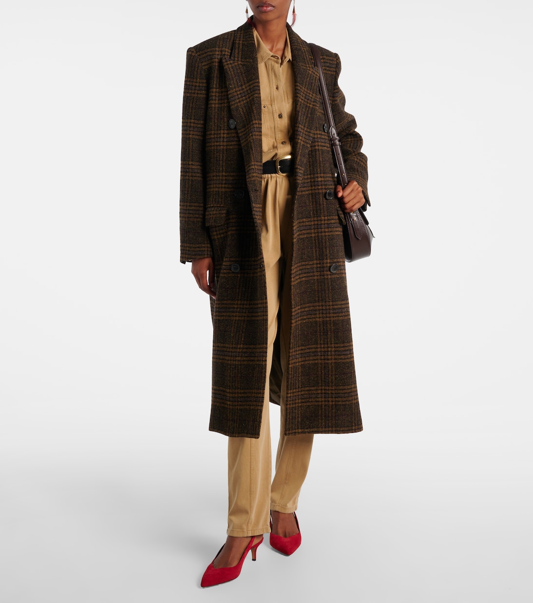 Lexana checked virgin wool coat | Marant Etoile