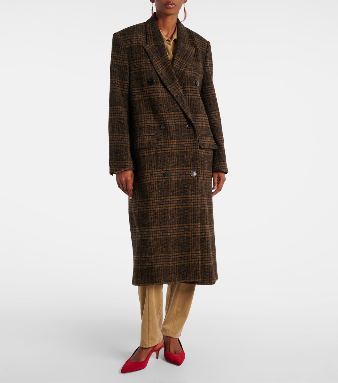 Lexana checked virgin wool coat | Marant Etoile