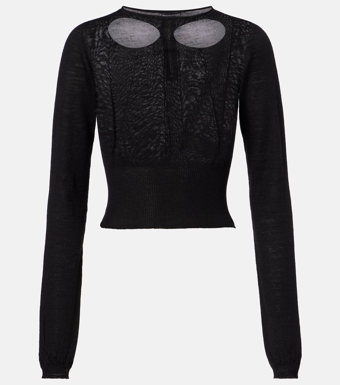 Cutout virgin wool sweater | Rick Owens
