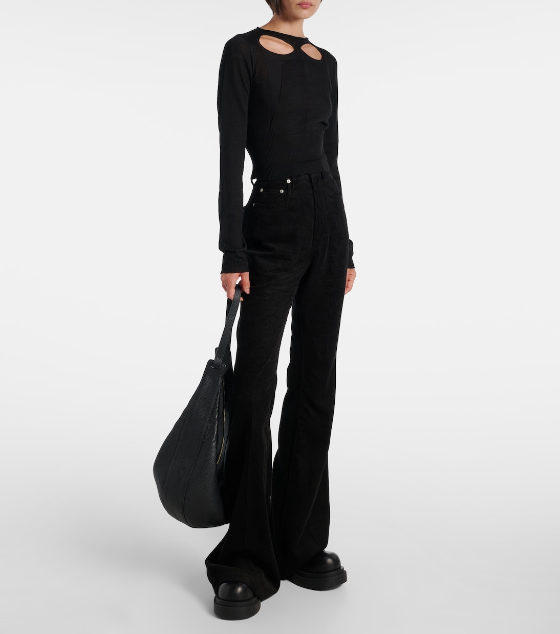 Cutout virgin wool sweater | Rick Owens