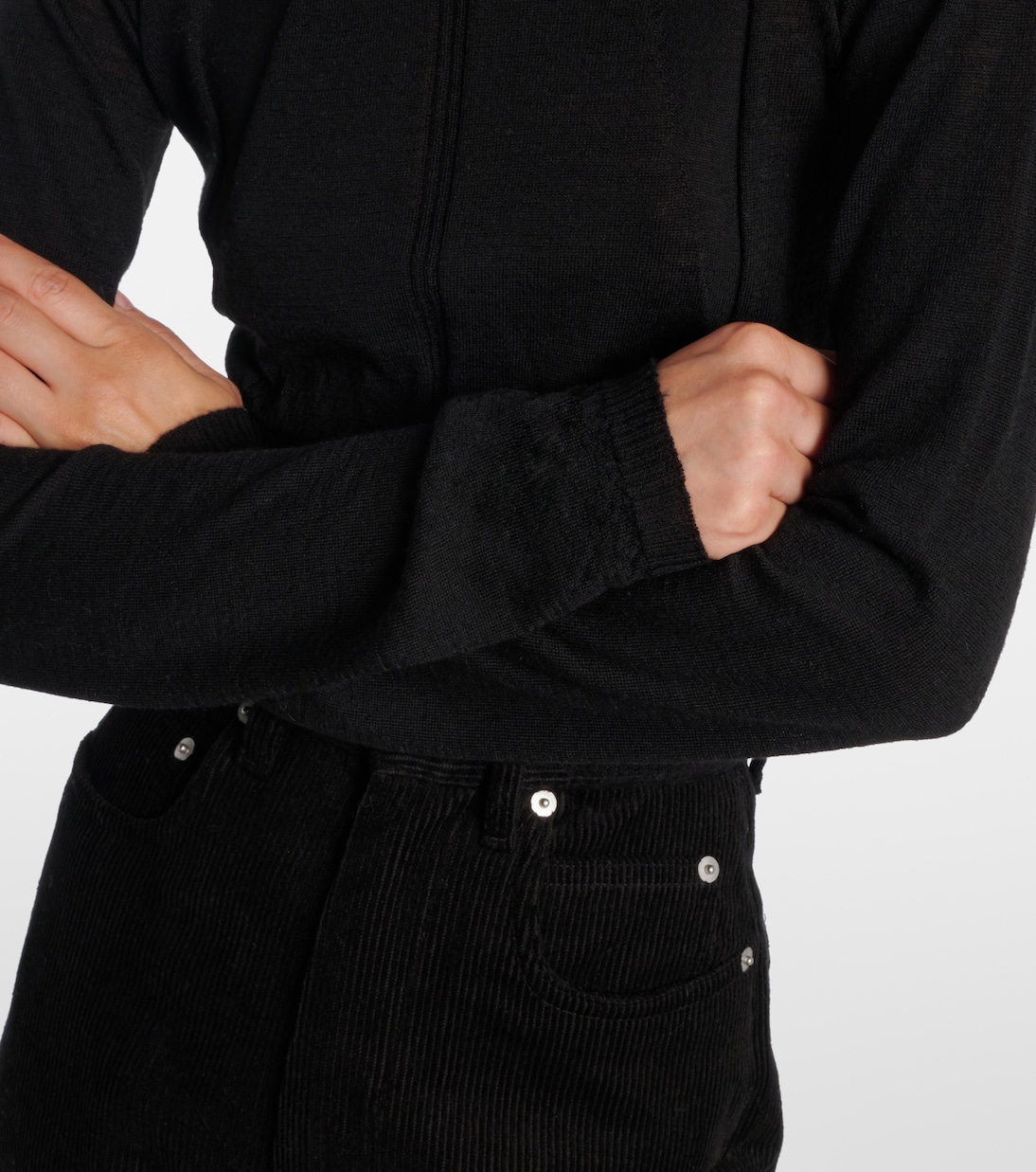 Cutout virgin wool sweater | Rick Owens