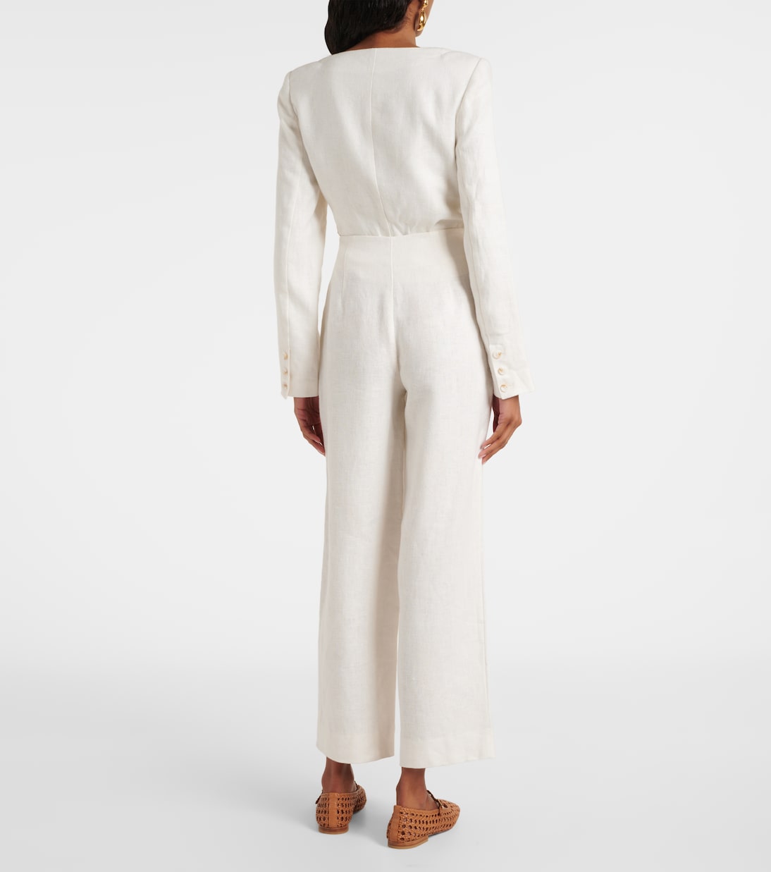 Noelle linen wide-leg pants | Posse