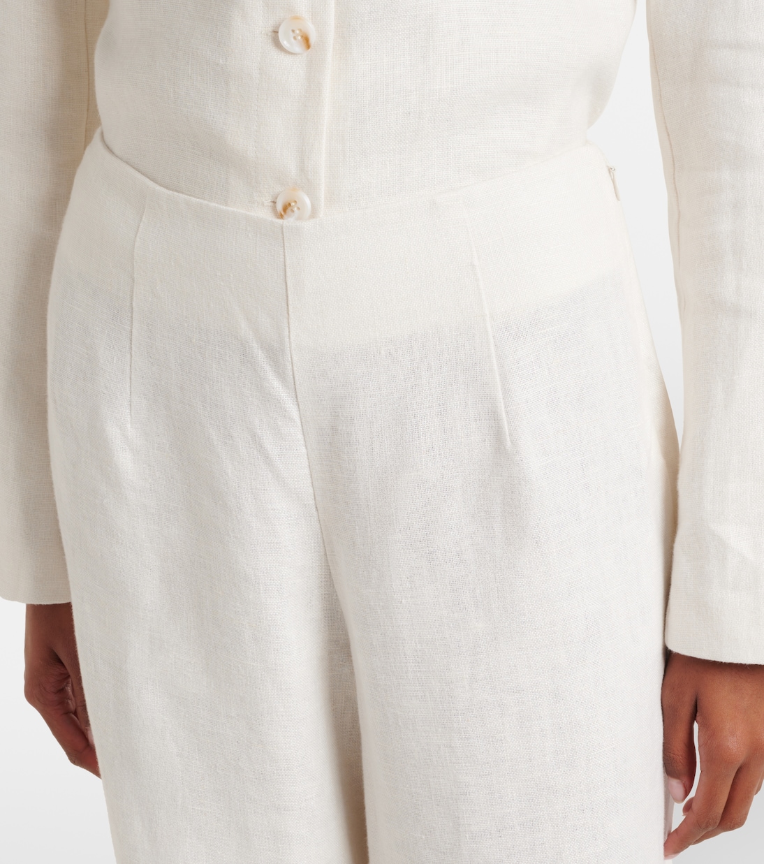 Noelle linen wide-leg pants | Posse
