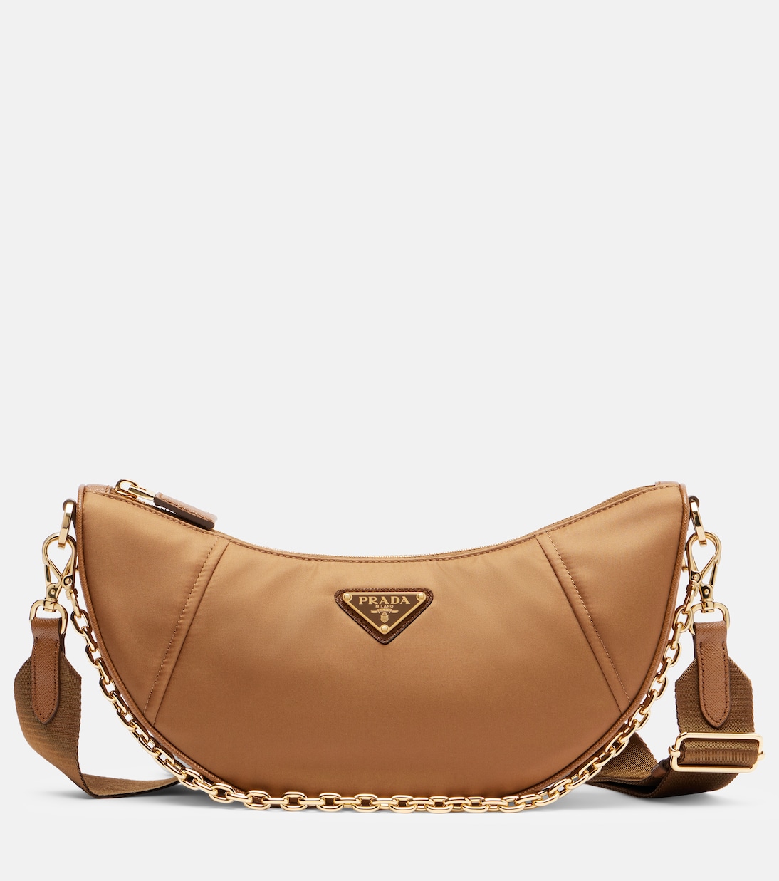Schultertasche Demi-Lune aus Re-Nylon | Prada