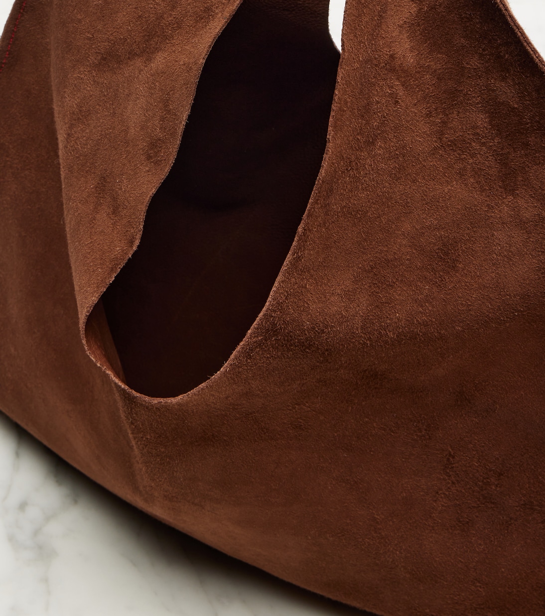 Bindle Small suede tote bag | The Row