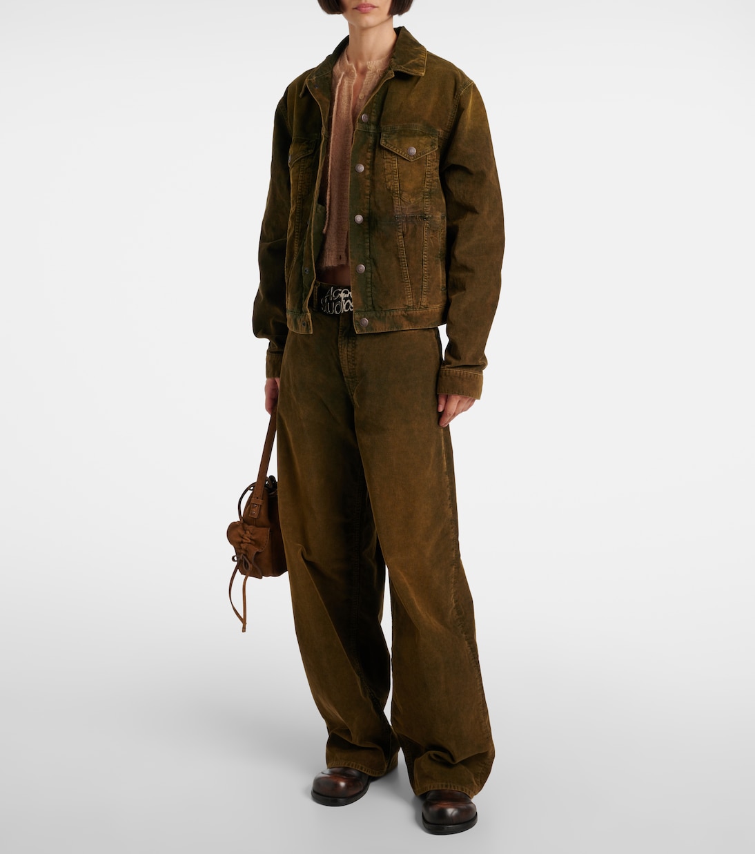 Pantaloni in velluto a coste a vita media | Acne Studios
