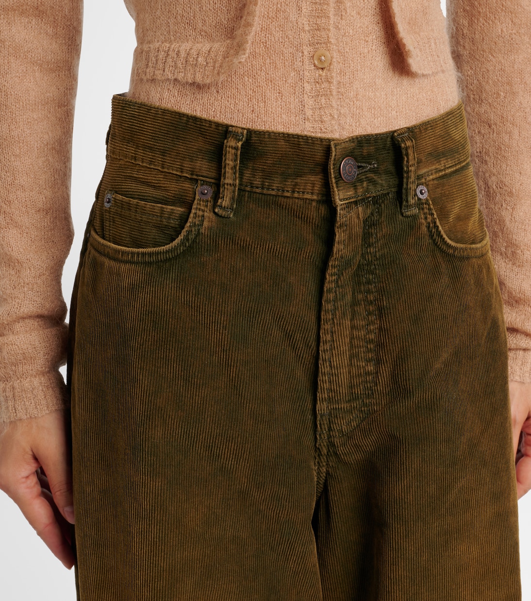 Pantaloni in velluto a coste a vita media | Acne Studios