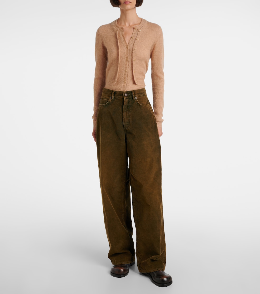 Pantaloni in velluto a coste a vita media | Acne Studios