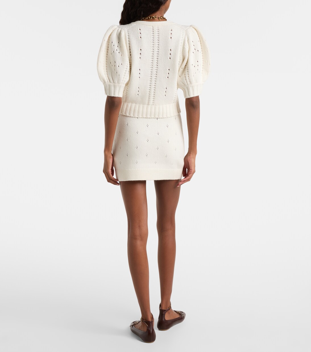 Pointelle wool and cashmere cardigan | Chloé