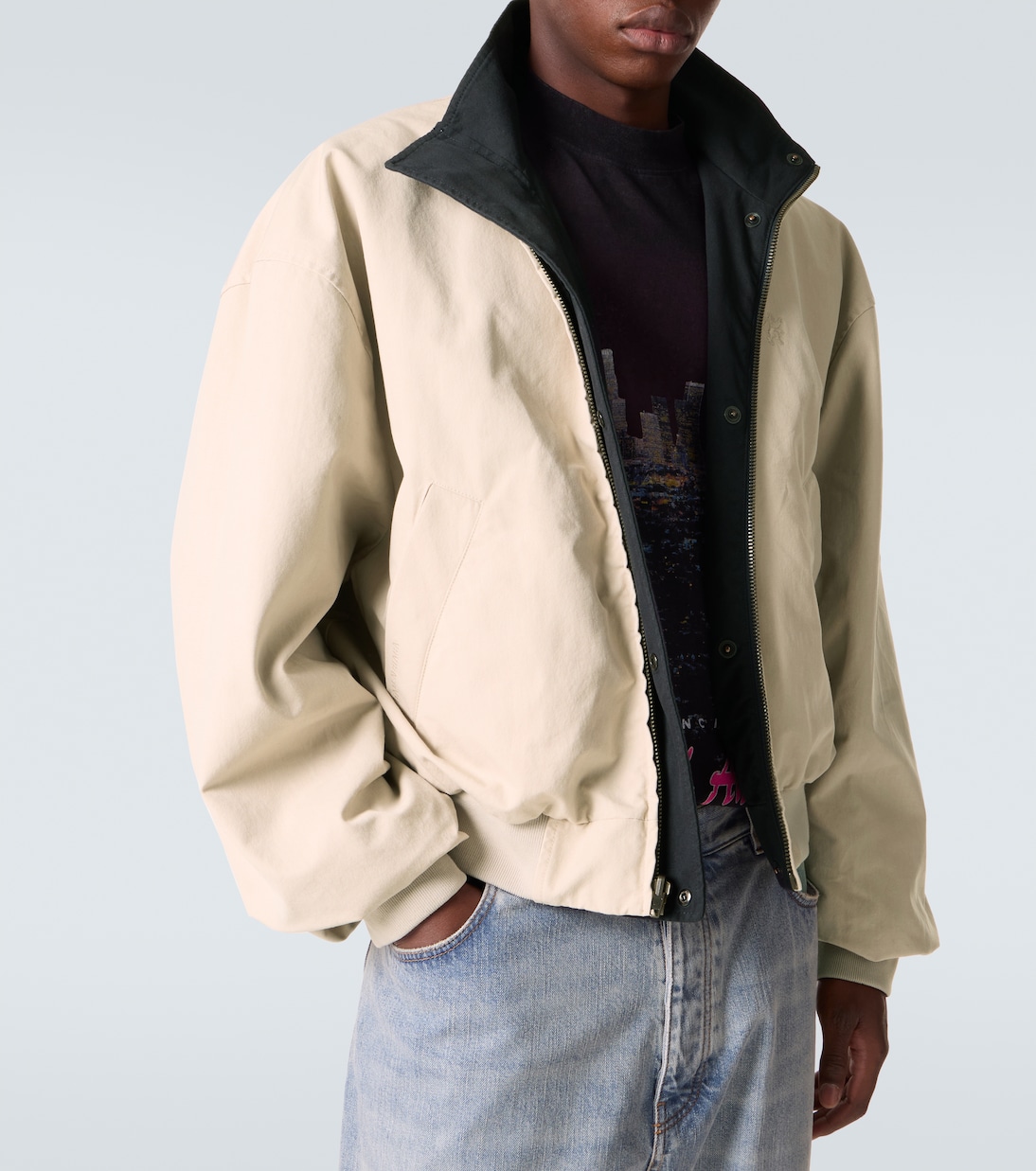 Reversible cotton-blend blouson jacket | Balenciaga