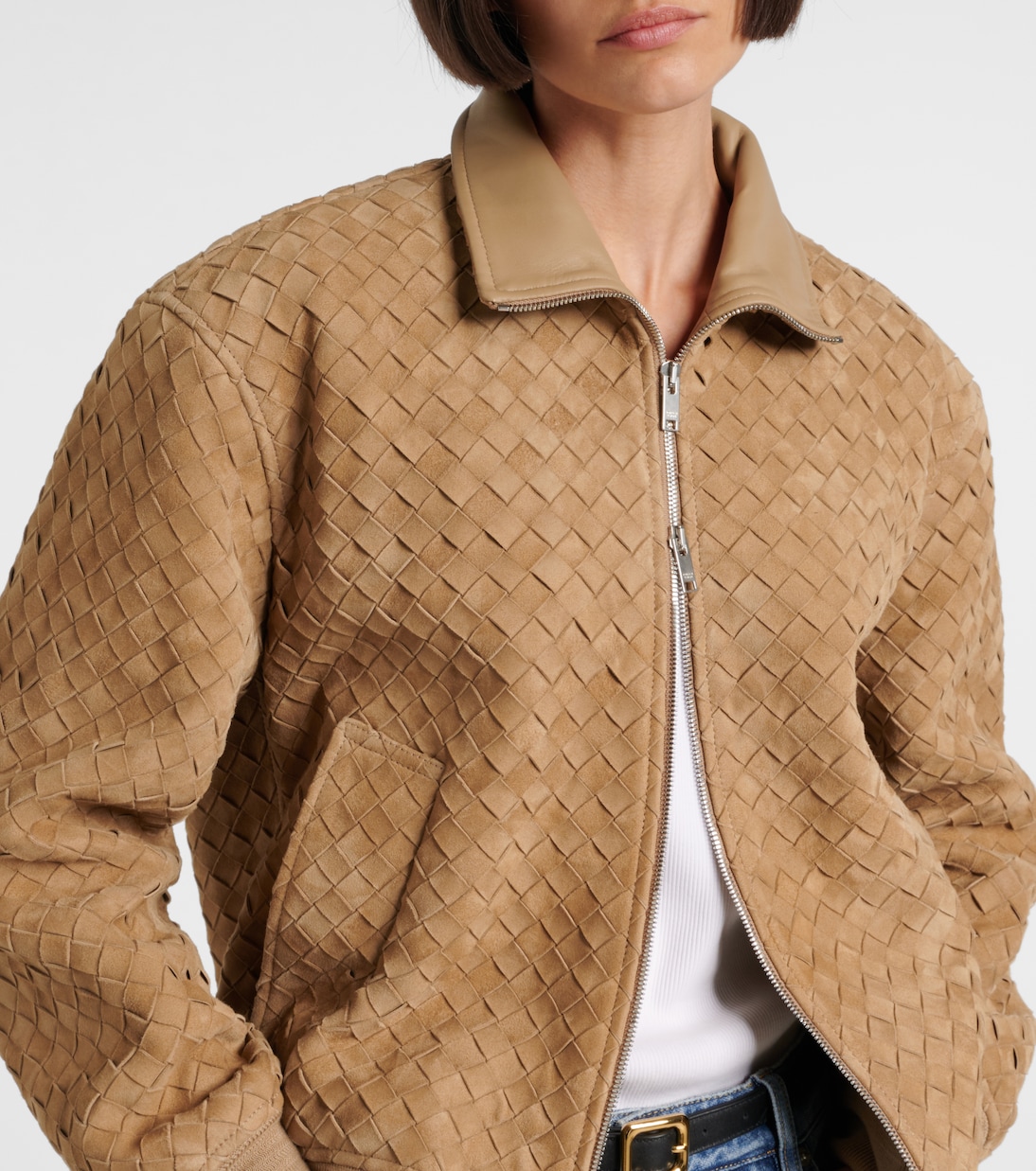 Intrecciato suede jacket | Bottega Veneta