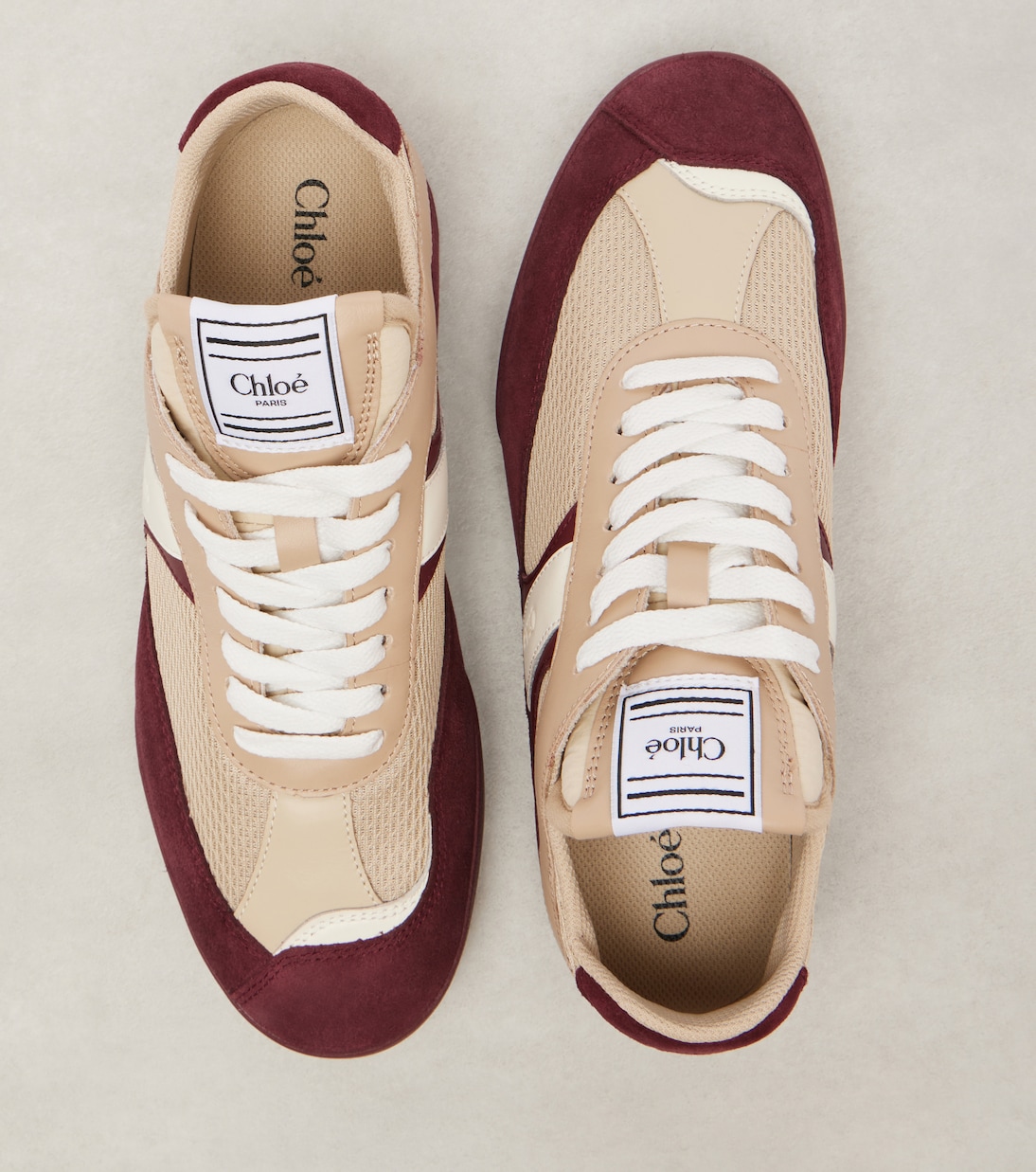 Chloé Kick suede-trimmed sneakers | Chloé