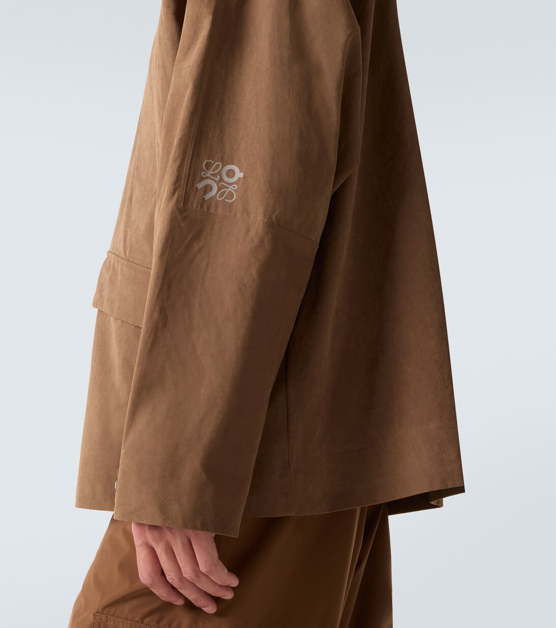 x On hooded technical jacket  | Loewe