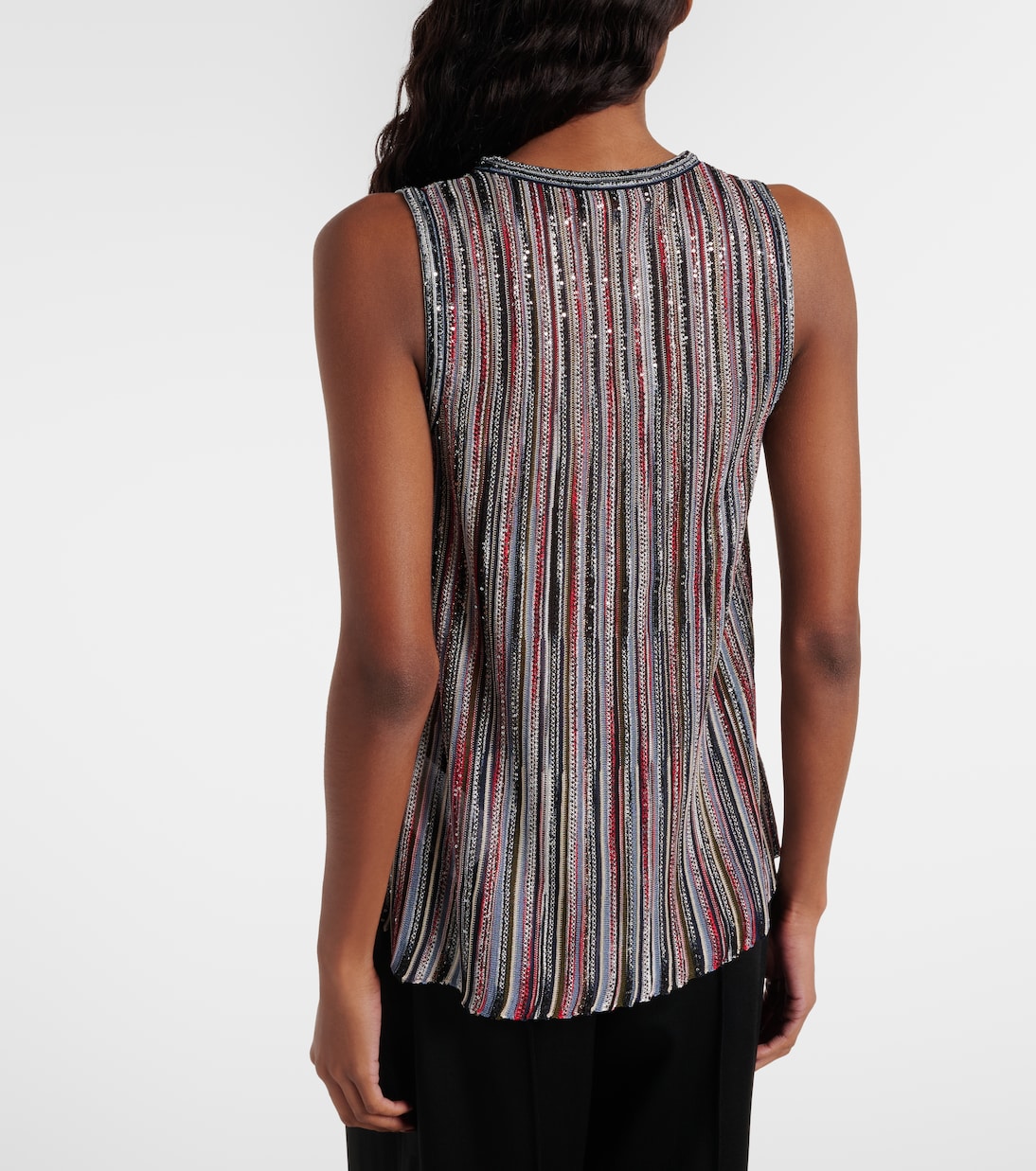 Sequined striped lamé top | Missoni