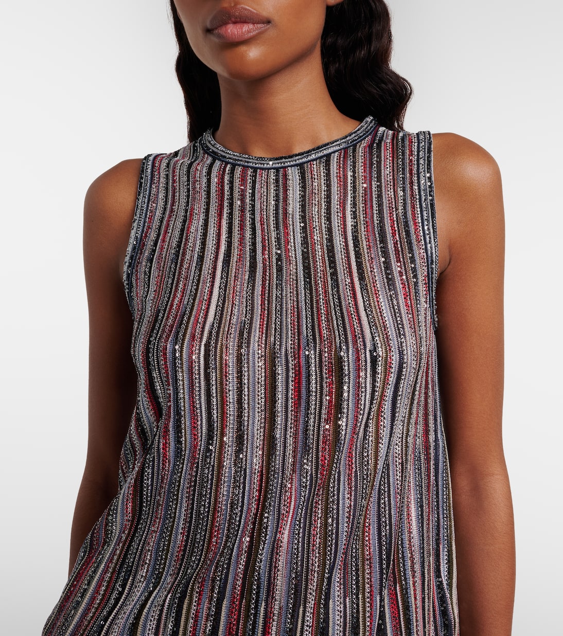 Sequined striped lamé top | Missoni