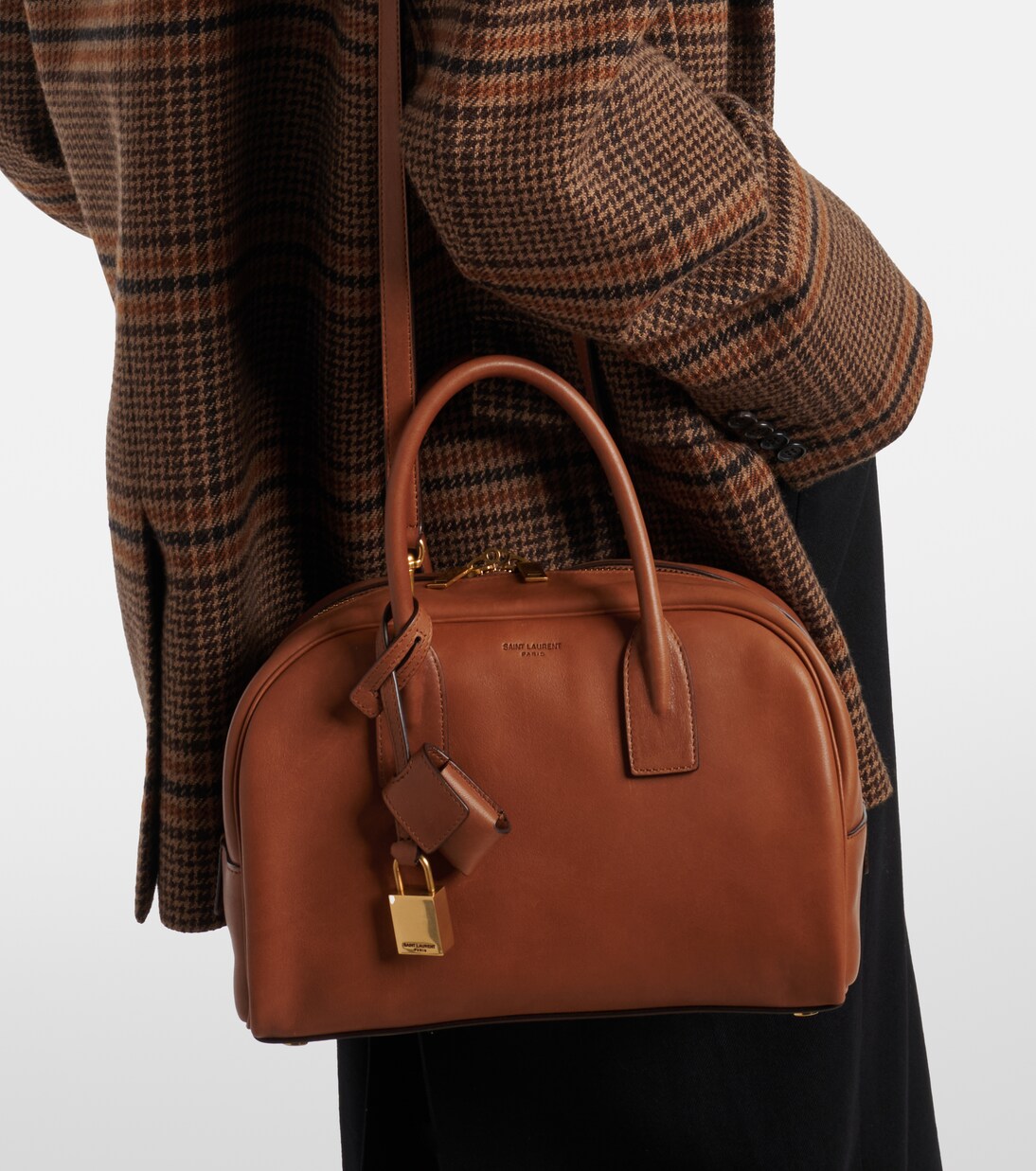Sac De Jour Boston 스몰 레더 토트 백 | Saint Laurent