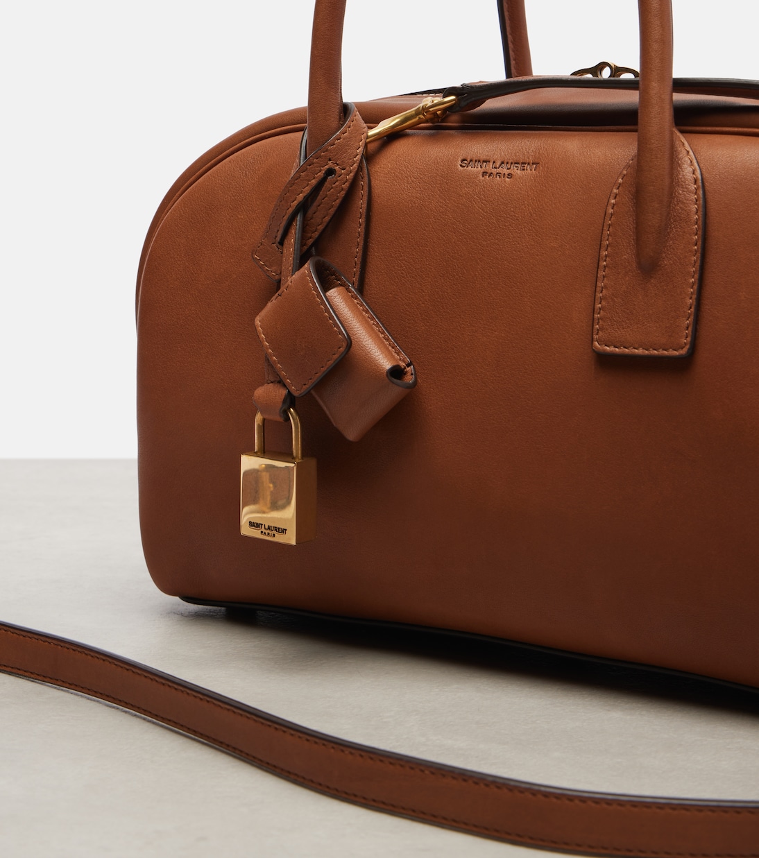 Sac De Jour Boston 스몰 레더 토트 백 | Saint Laurent