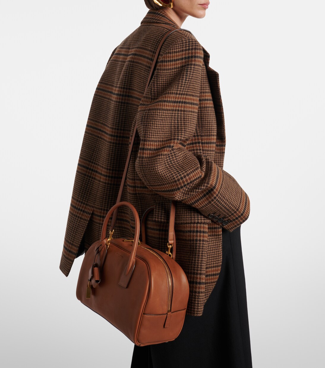 Sac De Jour Boston 스몰 레더 토트 백 | Saint Laurent
