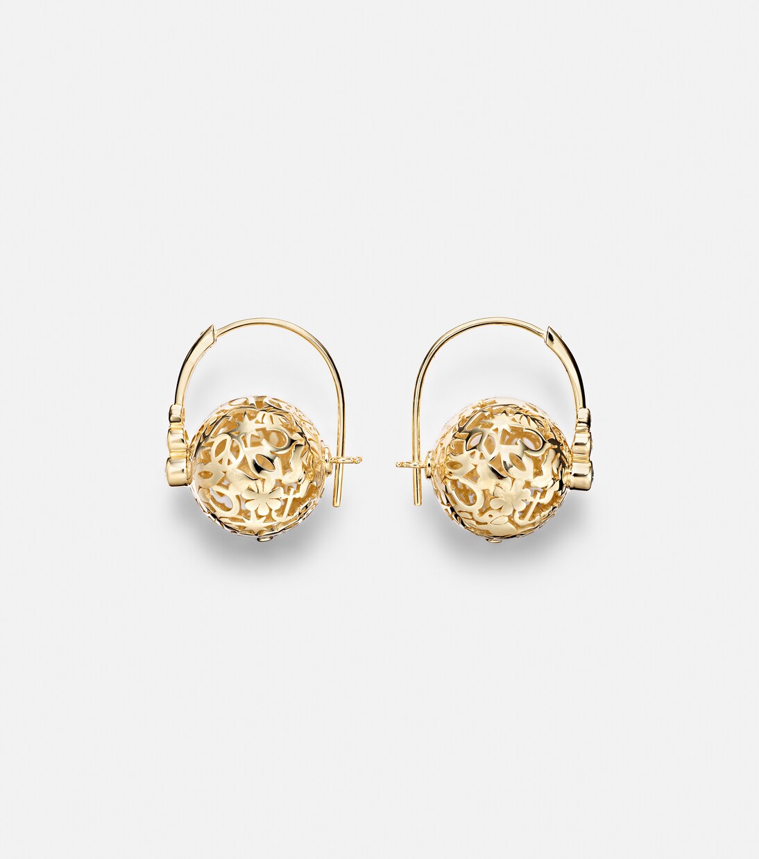 Icon Wallpaper Bead 14kt gold earrings with diamonds | Sydney Evan