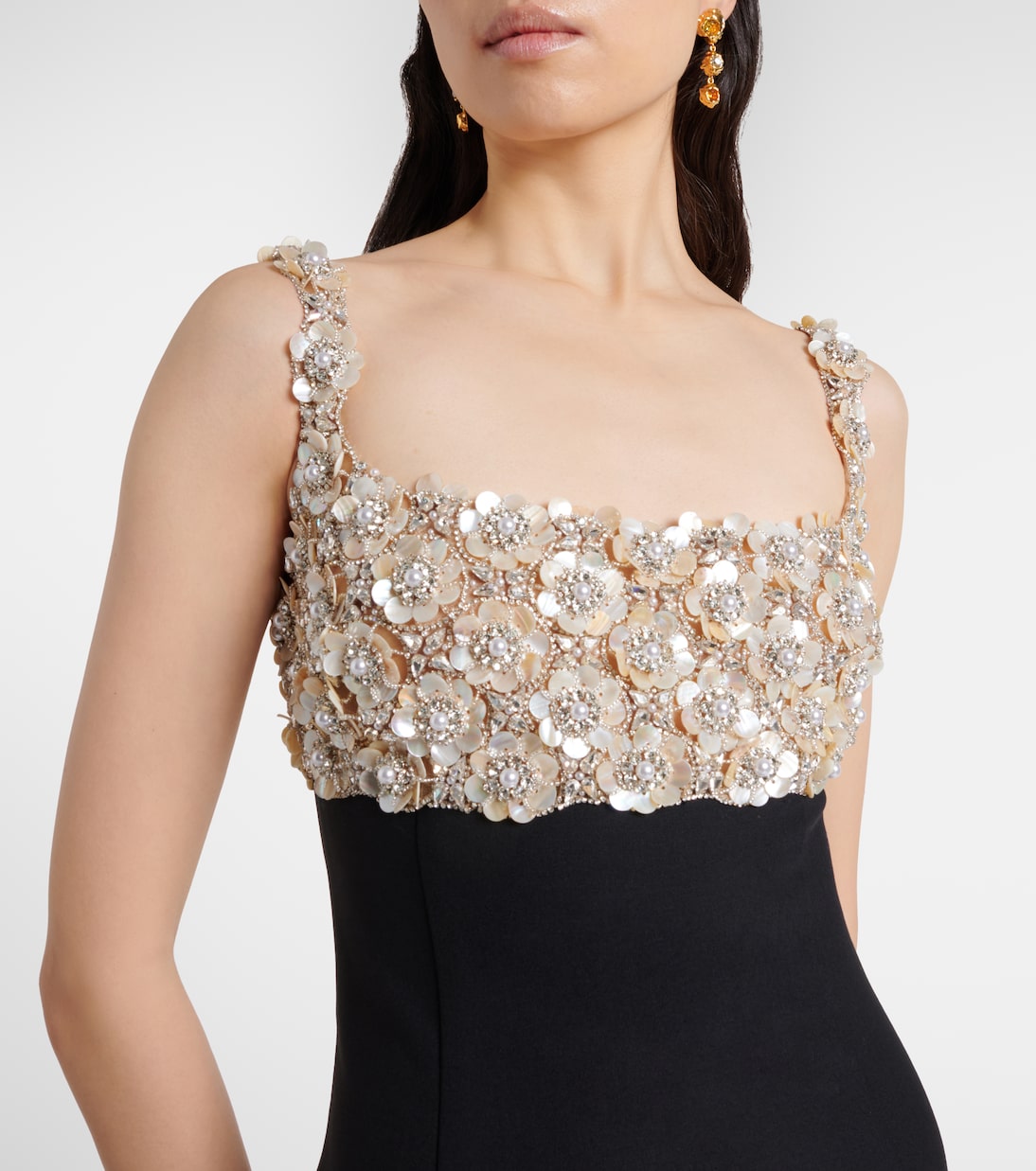 Embroidered bustier gown | Oscar de la Renta