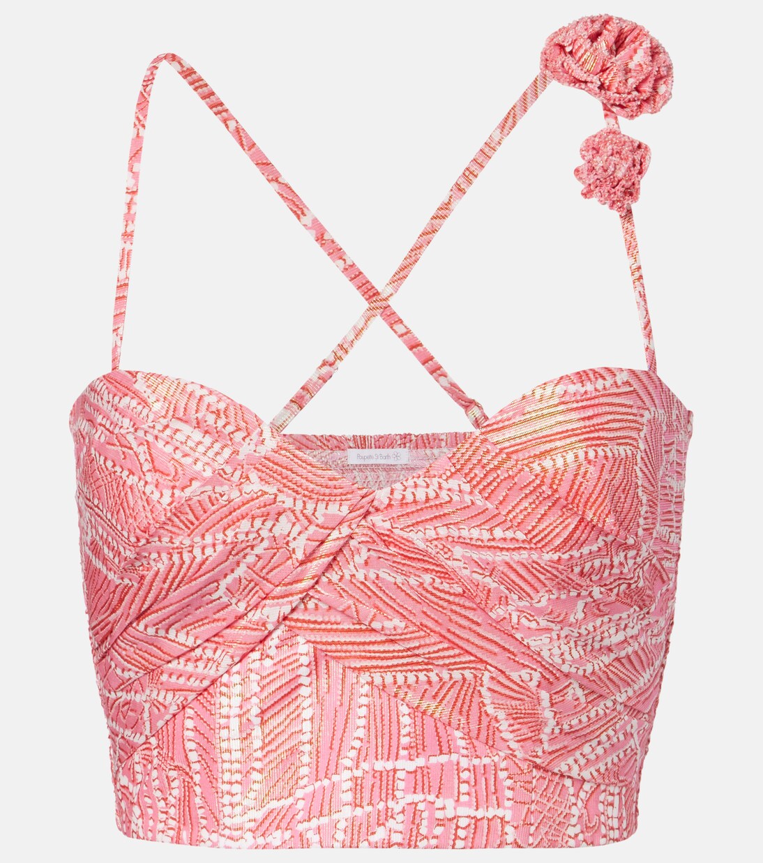 Cropped-Top Palmire aus einem Baumwollgemisch | Poupette St Barth