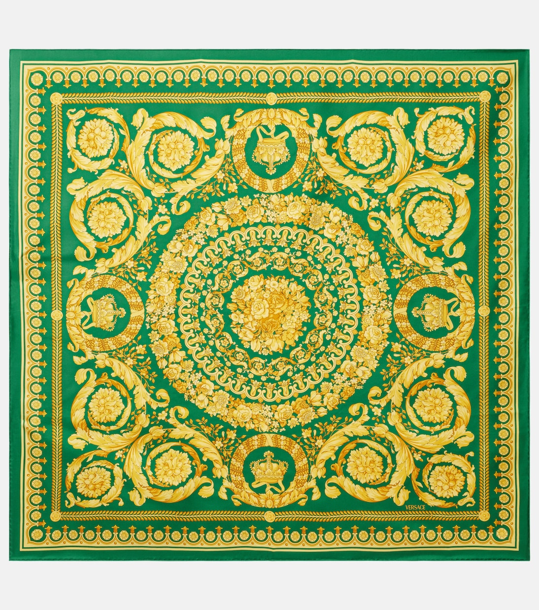 Barocco silk twill scarf | Versace