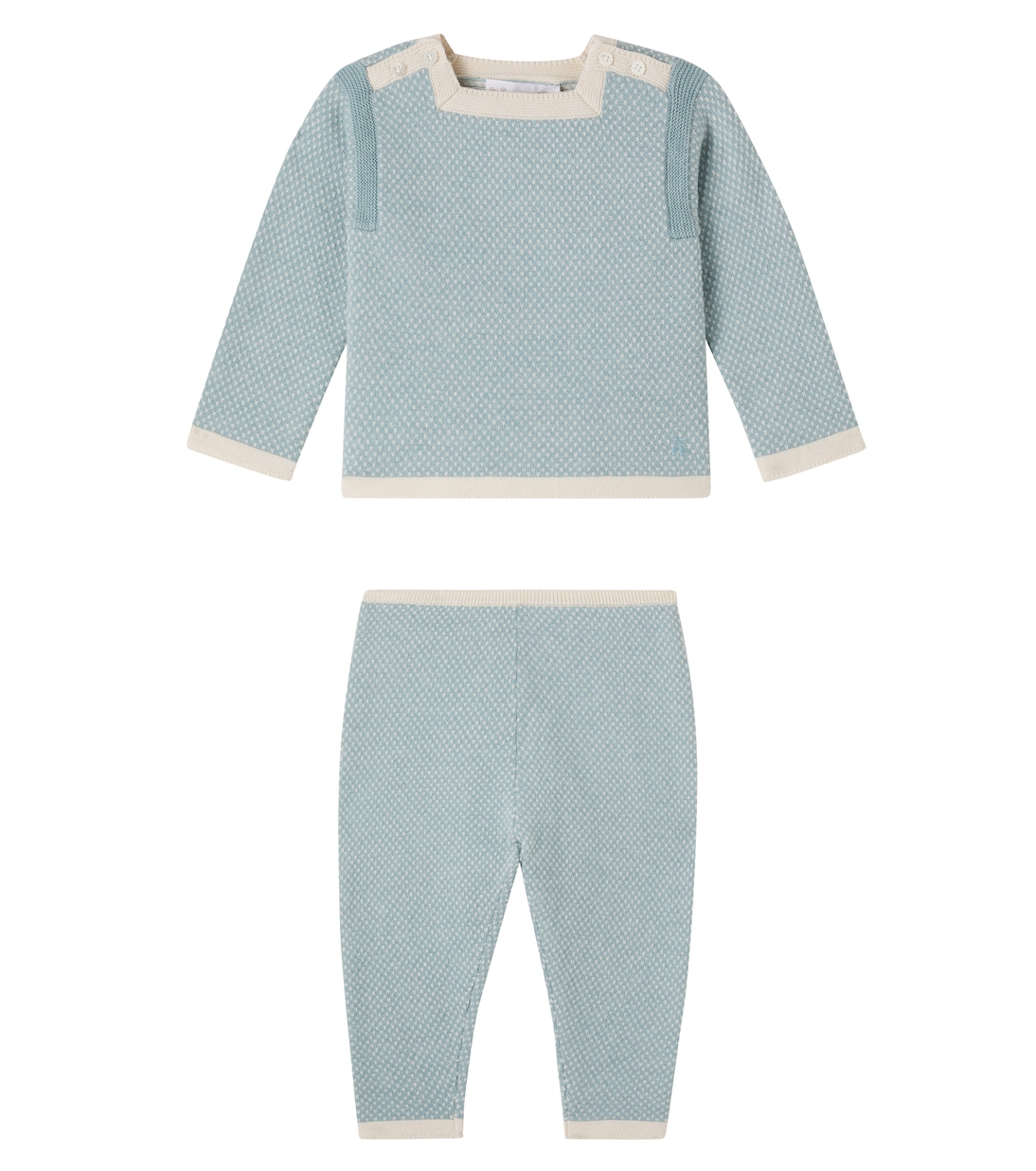Baby wool and cotton top and pants | Bonpoint