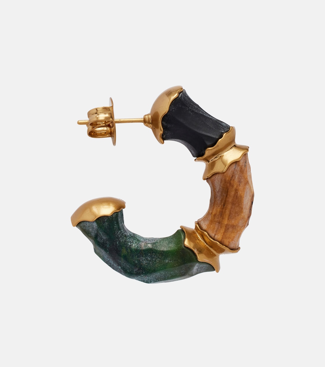 Wisp gold-plated hoop earrings | Zimmermann