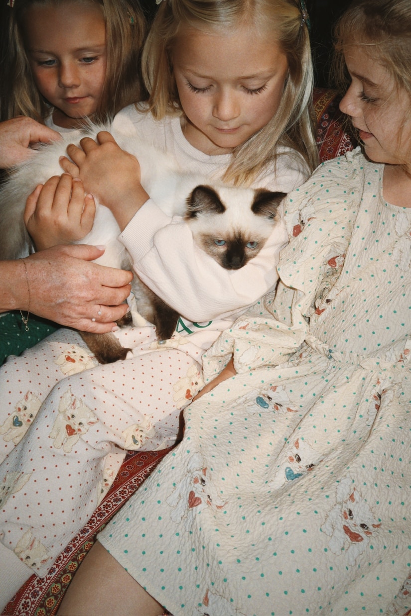 Vestido Elin de algodón estampado con lazo | Konges Sløjd